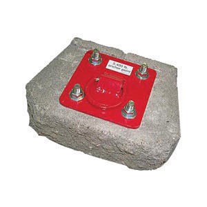 DBI/SALA Protecta PRO Concrete Steel Plate Anchor With D-Ring And Anchor Bolts 