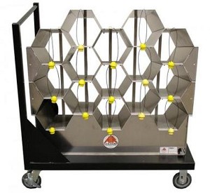 Air Systems AK40-15CRT Air Kaddy 15 SCBA Cylinder Storage Rack Cart 