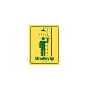 Bradley 114-050 Safety Sign- Shower 