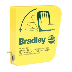 Bradley 128-135 Eyewash Yellow Plastic Handle 