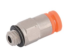 Bradley 169-890 Tube Connector Male 1/8OD X 10-32 