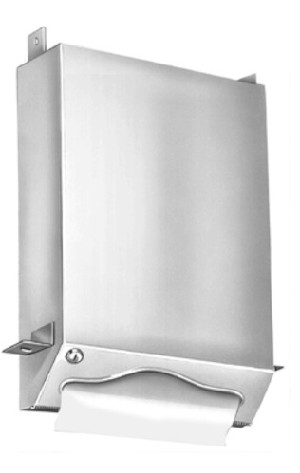 Bradley 1981-000000 Behind Mirror Towel Dispenser, Stainless 