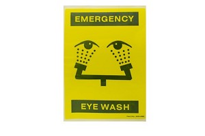 Bradley 204-486 Safety Sign- for Faucet Eyewash 