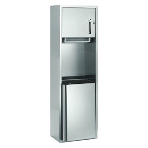 Bradley 227-110000 Towel/Waste- 18 Gal- Surf-Mtd 
