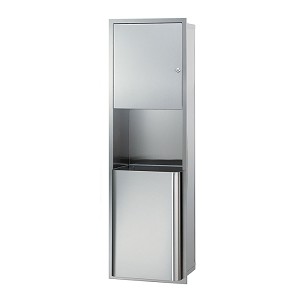 Bradley 2271-100000 Towel/Waste- 18 Gal- Semi-Rec 