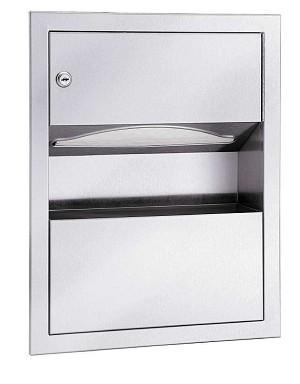 Bradley 229-000000 Towel/Waste- 1.25 Gal- Rec 