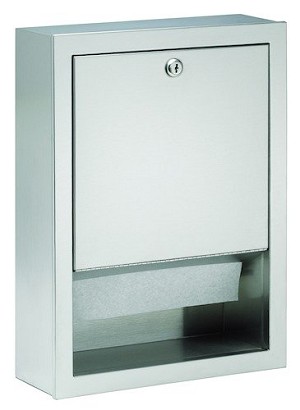 Bradley 2441-110000 Towel Disp- Folded- Surface Mounted 