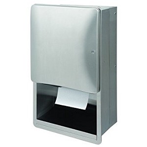 Bradley 2A01-100000 Towel Disp- Roll- Semi-Recessed 