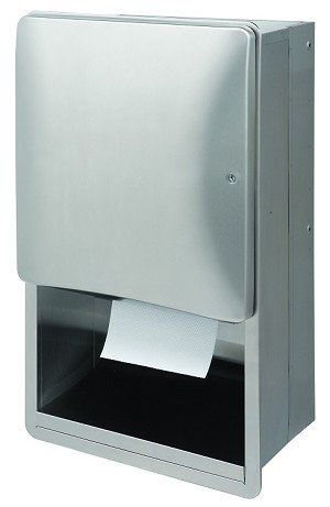 Bradley 2A02-100000Towel Disp- Roll- Recessed 