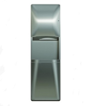Bradley 2A05-103600 Towel/Waste- 18 Gal- Semi-Recessed 