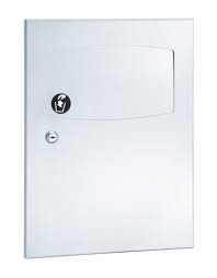 Bradley 4737-000000 Napkin Dispenser, 1.5 Gal, Recessed 