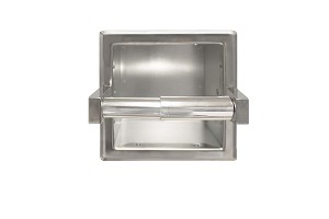 Bradley 5105-520000 Toilet Tissue Dispenser, Recessed, Single 