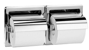 Bradley 5123-525500 Toilet Tissue Dispenser, Recessed, Dual 
