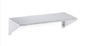 Bradley 755-024000 Shelf, Stainless, Surface Mount, 24W x 5D 