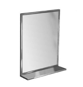 Bradley 7805-018360 Mirror, Angle Frame, 18" x 36", Shelf 