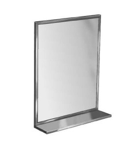 Bradley 7815-018362 Mirror, Channel Frame, 18" x 36", Shelf 