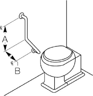  Bradley 8120-0042424 Grab Bar- Concealed- 1-1/2 OD x 24 x 24 