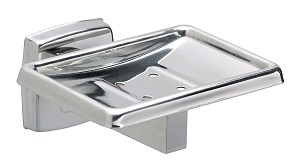 Bradley 9015-630000 Soap Dish, Polished Stainless, Surface Mount 