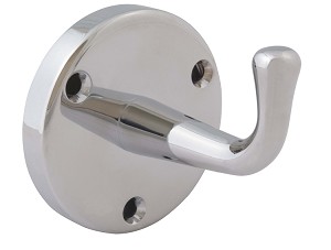 Bradley 9118-000000 Robe Hook, Single, Chrome Plated 