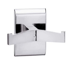 Bradley 912-000000 Robe Hook, Double, Chrome Plated 