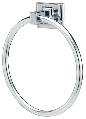 Bradley 934-000000 Towel Ring, Chrome Plated, Surface-Mounted 