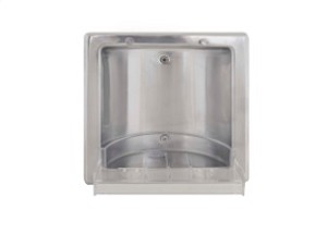 Bradley 9353-550000 Soap Dish, Recessed, Satin Stainless 