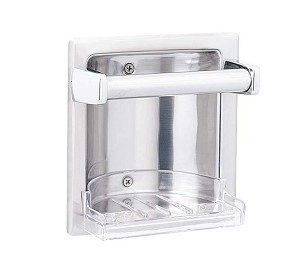 Bradley 9363-000000 Soap Dish, Recessed, Satin Stainless 