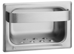 Bradley 940-000000 Soap Dish, Towel Bar, Recessed 