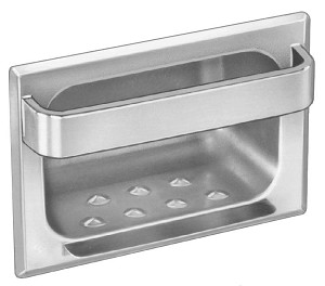Bradley 9402-000000 Soap Dish, Towel Bar, Recessed 