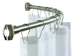 Bradley 9530-607800 Shower Curtain Rod Curved, 1 OD 