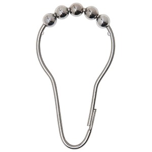 Bradley 9540-000000 Shower Curtain Hook with Rollers 