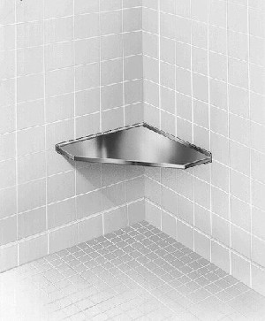 Bradley 9541-000000 Stainless Steel Corner Shower Seat 