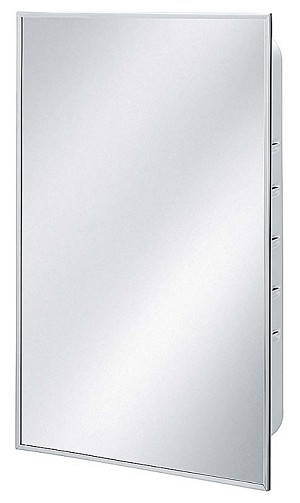 Bradley 9663-000000 Medicine Cabinet, Recessed, Steel 