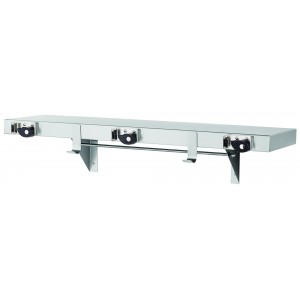 Bradley 9983-000000 Mop & Broom Holder, Stainless Steel 