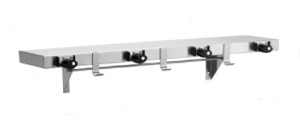Bradley 9984-000000 Mop & Broom Holder, Stainless Steel 