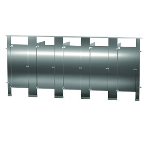 Bradley BW53660-SS Locker Stainless Steel, Five Between Wall 