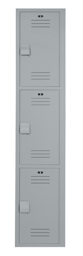 Bradley LK1215603HV-202 Locker 12in.W 15in.D 60in.H- 3-Tier 