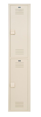 Bradley LK1215722HV-203 Locker 12in.W 15in.D 72in.H- 2-Tier 