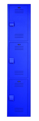 Bradley LK1215723HV-203 Locker 12in.W 15in.D 72in.H- 3-Tier 