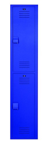 Bradley LK1218602HV-202 Locker 12in.W 18in.D 60in.H- 2-Tier 