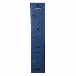 Bradley LK1218603HV-203 Locker 12in.W 18in.D 60in.H, 3-Tier 