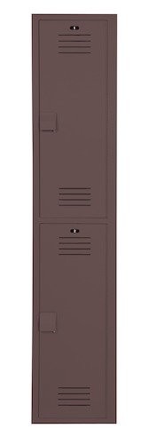 Bradley LK1218722HV-203 Locker 12in.W 18in.D 72in.H- 2-Tier 