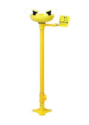 Bradley S19-210FW Pedestal-Mounted Eye/Facewash with Plastic Bowl 