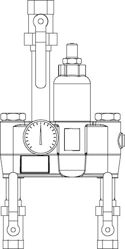 Bradley S19-2200CP Thermostatic Valve Safety 54 GPM 