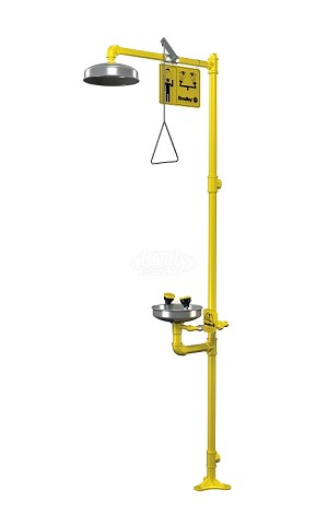 Bradley S19-310SBFW Drench Shower with face/eyewash 