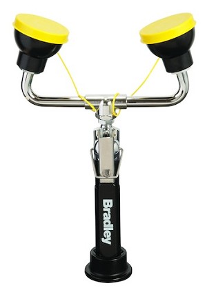 Bradley S19-460EFW Deck Mounted Hand Held Spray Hose With Dual Sprayhead 