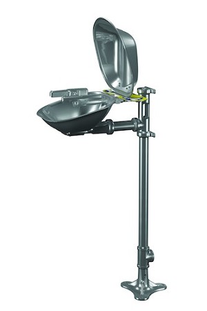 Bradley S19214SC Stainless Steel Eye-Face Wash, Bowl and Dust Cover 