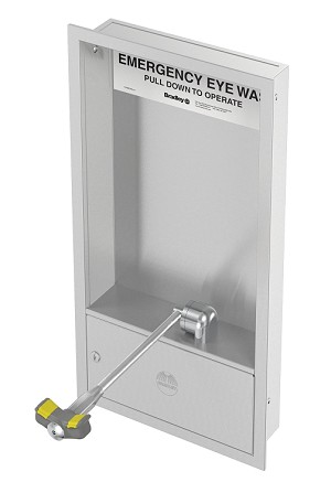 Bradley S19284HB Barrier Free Cabinet Mounted Eyewash 