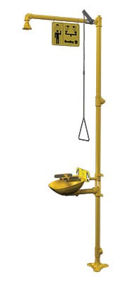 Bradley S19314BFPB Safety Shower and Eye/Facewash 