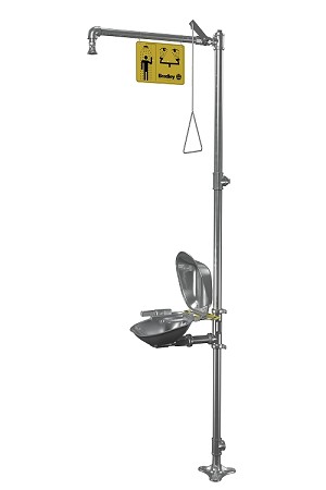 Bradley S19314SC Stainless Steel Eye-Face Wash, Bowl and Dust Cover 